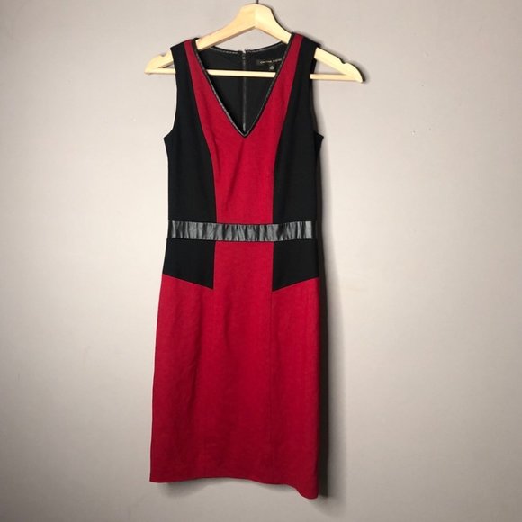 Cynthia Steffe Dresses & Skirts - Cynthia Steffens black red sheath dress 0